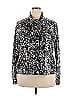 Notations Animal Print Silver Jacket Size 3X - photo 1