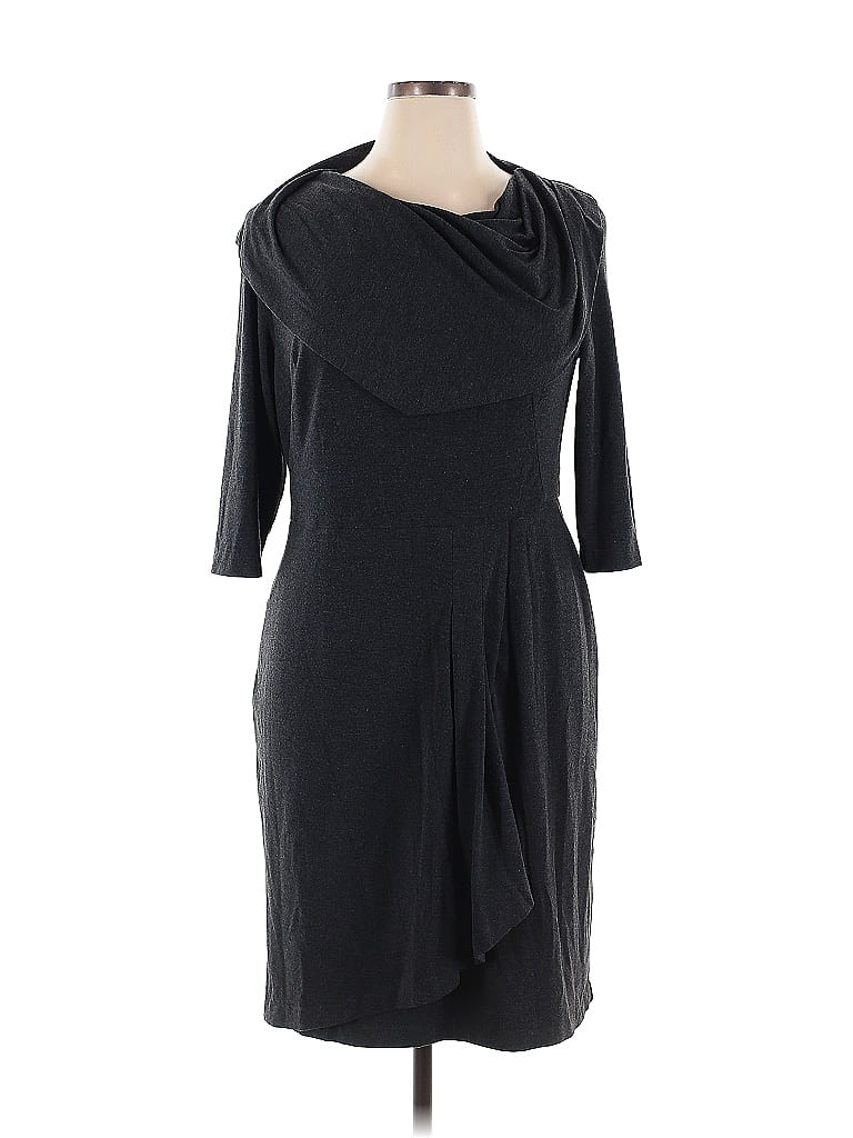 Pre-owned Donna Ricco Cocktail Dress In Gray