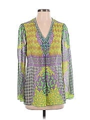 Hale Bob Long Sleeve Silk Top