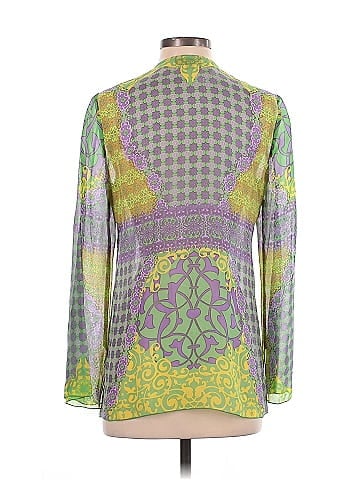 Hale Bob Long Sleeve Silk Top (view 2)