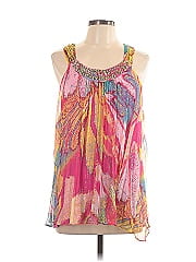 Cache Sleeveless Silk Top