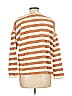 MWL by Madewell Stripes Brown Pullover Sweater Size M - photo 2