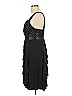 Connected Apparel 100% Polyester Black Cocktail Dress Size 12 - photo 5