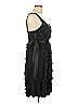 Connected Apparel 100% Polyester Black Cocktail Dress Size 12 - photo 4