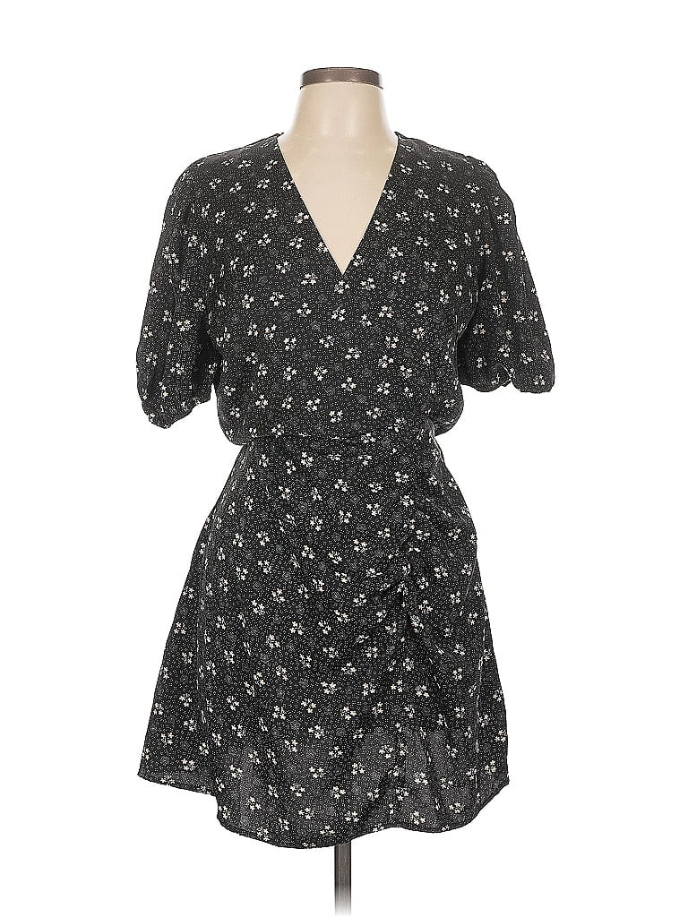 Armani Exchange 100% Polyester Stars Black Casual Dress Size 12 - photo 1