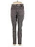 Hue Chevron-herringbone Gray Jeans Size L - photo 1