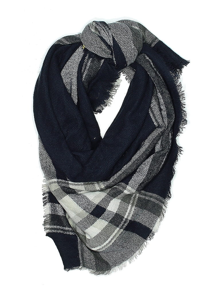Unbranded Plaid Blue Scarf One size - photo 1