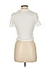 Stradivarius 100% Viscose Ivory Short Sleeve Turtleneck Size M - photo 2