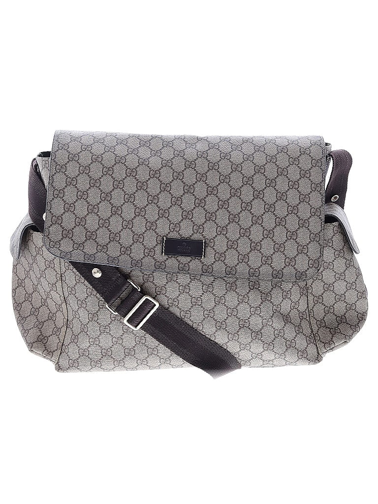 Gucci 100% Coated Canvas Gray Brown GG Supreme Medium Baby Bag One size - photo 1