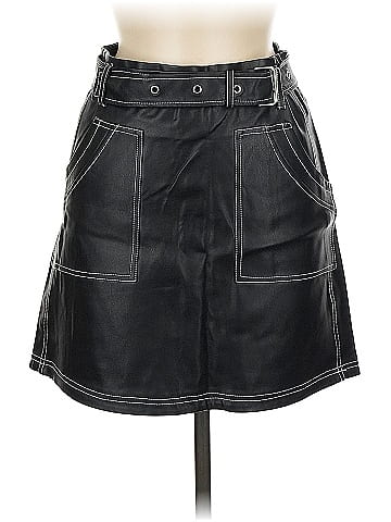 Lost Ink Faux Leather Skirt (view 1)