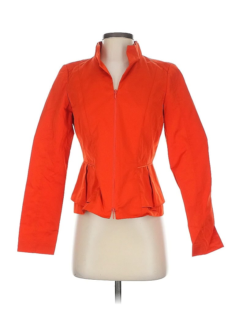 Lafayette 148 New York 100% Polyester Orange Jacket Size 0 - photo 1