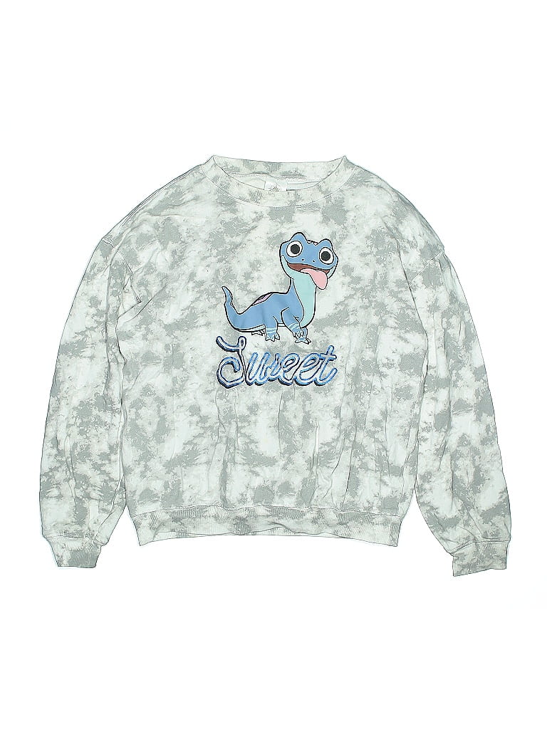 Disney 100% Cotton Print Silver Gray Sweatshirt Size M (big kids) - photo 1