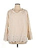 Belle By Kim Gravel Ivory 3/4 Sleeve Blouse Size 1X - photo 1