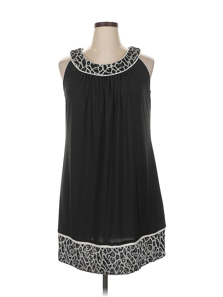 R&M Richards 100% Polyester Black Casual Dress Size 14 - photo 1