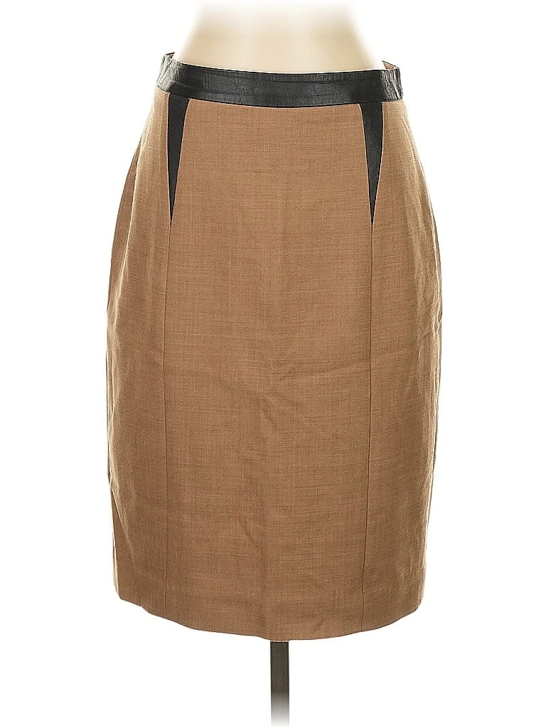 Pre-owned Club Monaco Wool Skirt In Brown