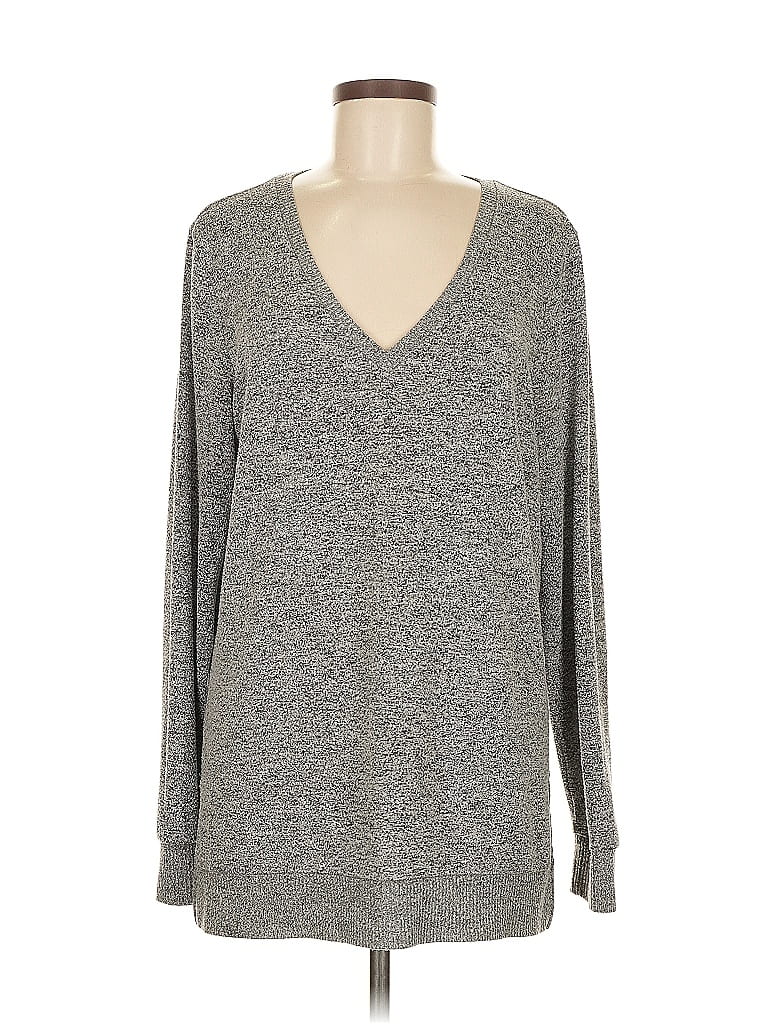 Pre-owned Lucky Brand Pullover Sweater In Gray