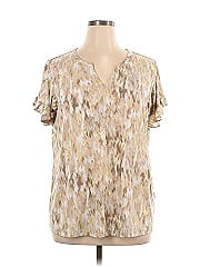 Susan Graver Short Sleeve Blouse