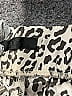 ATM 100% Silk Animal Print Silver Silk Pants Size M - photo 6