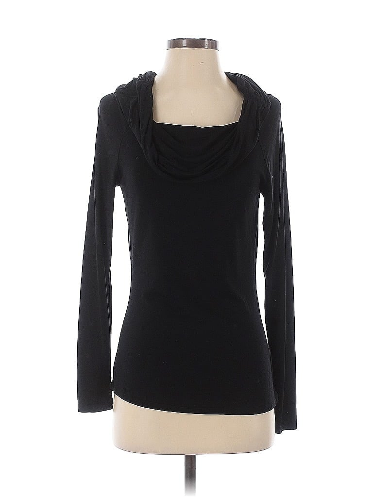 Pre-owned Max Studio Long Sleeve T-shirt In Black