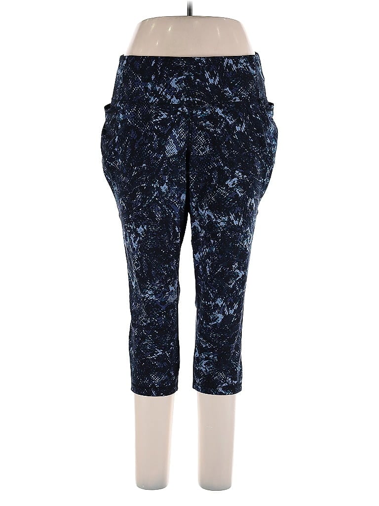 LIVI Paisley Blue Active Pants Size 18 - photo 1