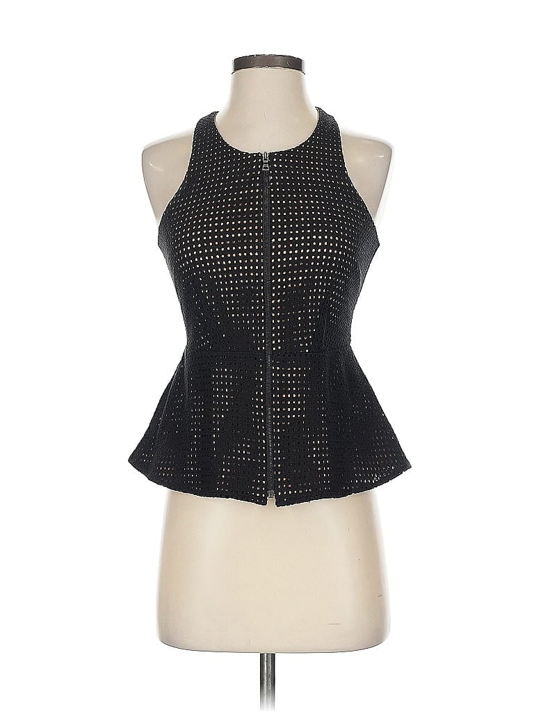 Pre-owned Bcbgmaxazria Sleeveless Blouse In Black