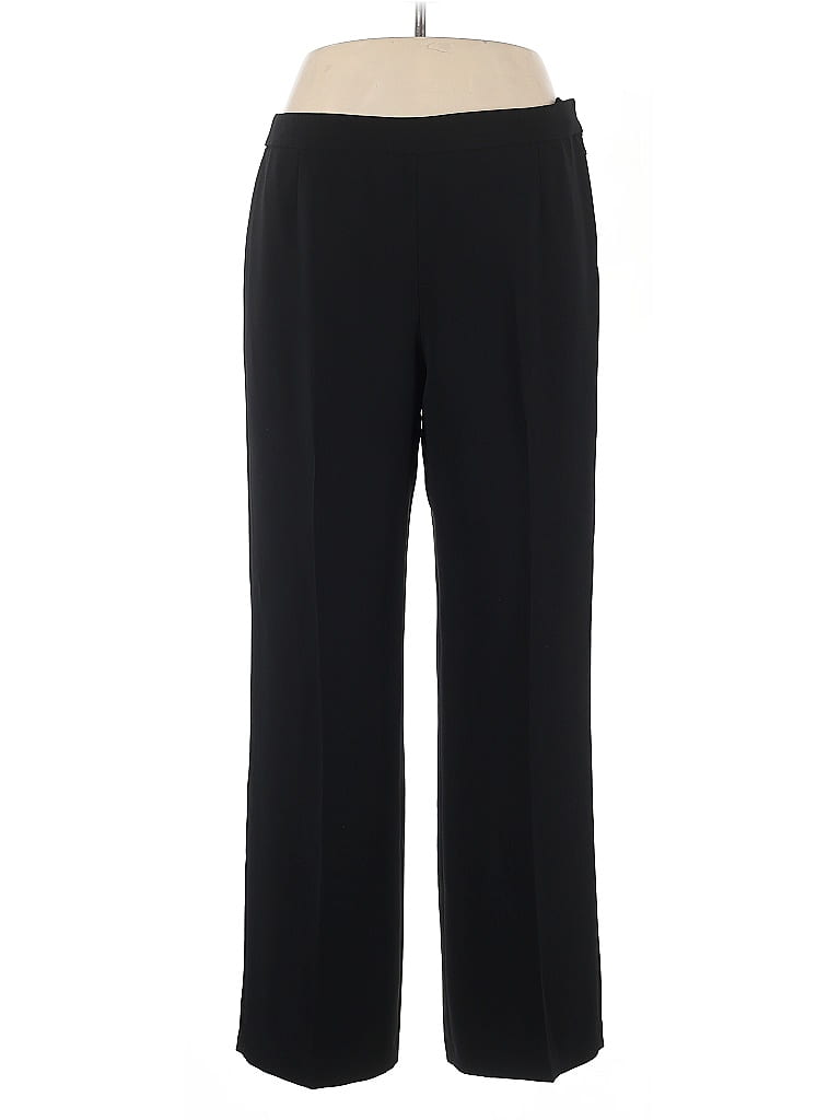 Le Suit 100% Polyester Black Dress Pants Size 14 - photo 1