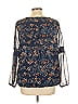 Roz & Ali 100% Polyester Blue Long Sleeve Blouse Size L - photo 2