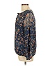 Roz & Ali 100% Polyester Blue Long Sleeve Blouse Size L - photo 5