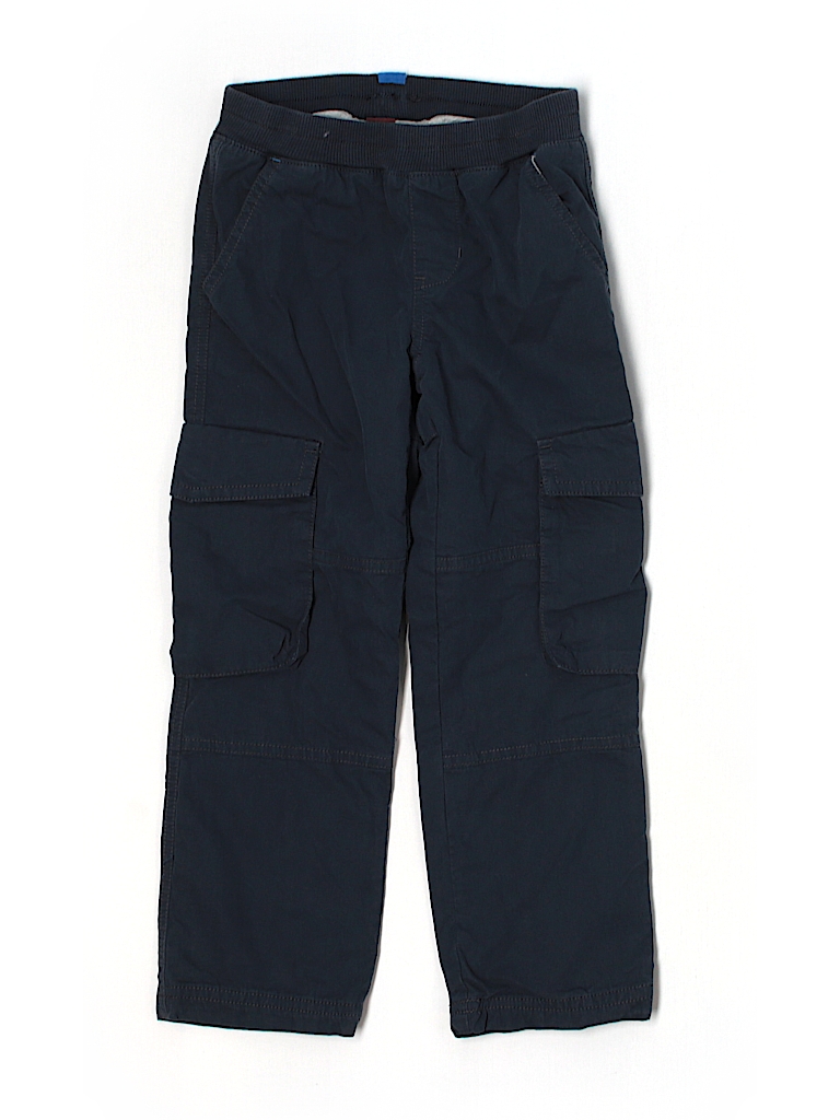 Old Navy 100% Cotton Solid Dark Blue Cargo Pants Size 6 - 50% off | thredUP