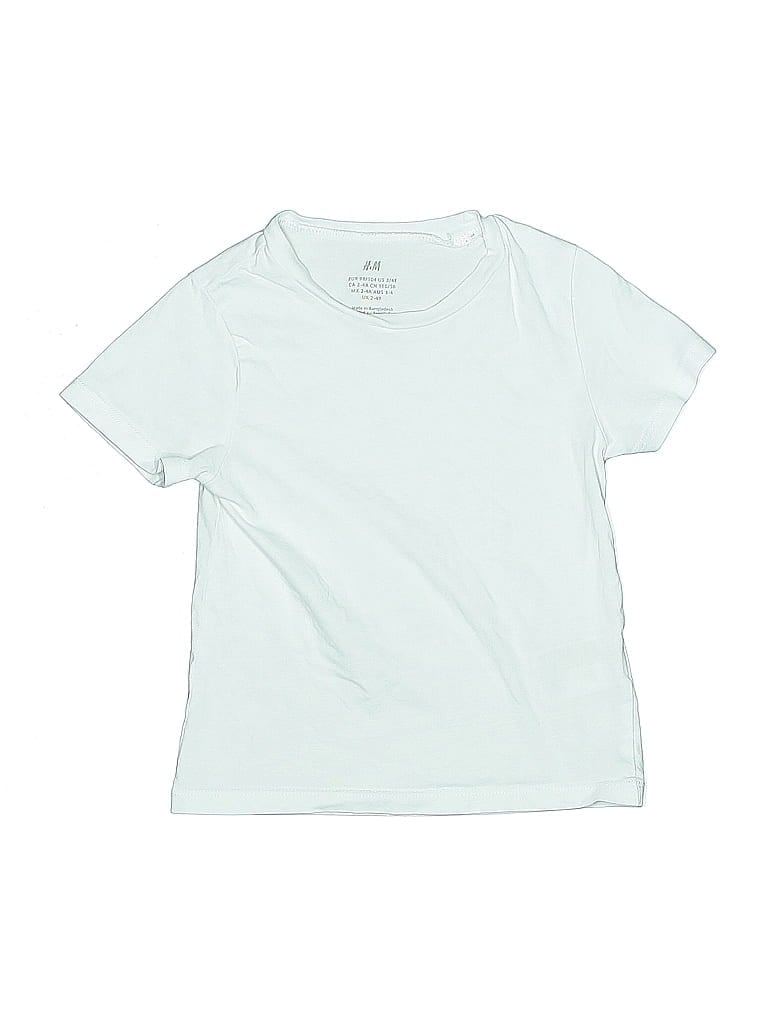 Pre-owned H&m Kids' Short Sleeve T-shirt In White
