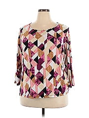 Jm Collection 3/4 Sleeve Blouse