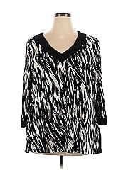 Jm Collection 3/4 Sleeve Blouse