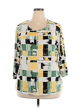 Jm Collection 3/4 Sleeve Blouse