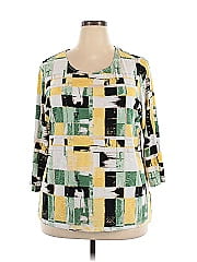 Jm Collection 3/4 Sleeve Blouse