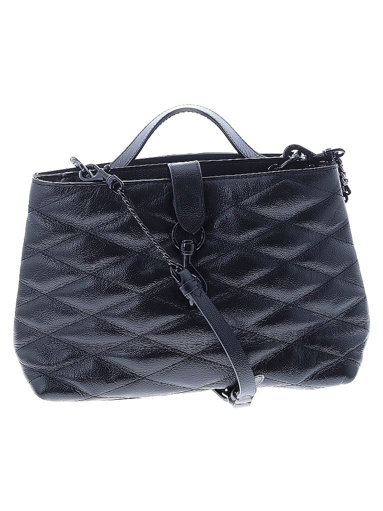 Rebecca Minkoff 100% Leather Argyle Black Leather Satchel One size - photo 1