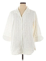 Foxcroft 3/4 Sleeve Button Down Shirt