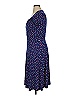 Leota Polka Dots Blue Casual Dress Size XL - photo 4
