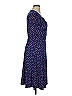 Leota Polka Dots Blue Casual Dress Size XL - photo 3