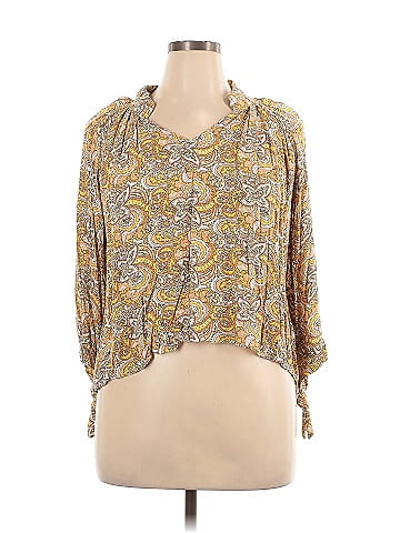 Christian Siriano New York 3/4 Sleeve Blouse (view 1)