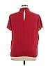 RACHEL Rachel Roy 100% Polyester Red Short Sleeve Blouse Size XL - photo 2