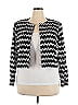 Jessica Howard Chevron-herringbone Black Jacket Size 22 - photo 1