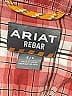 Ariat Plaid Red Long Sleeve Button-Down Shirt Size S - photo 3