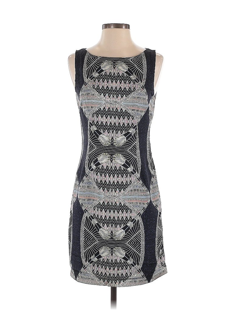 Mara Hoffman Graphic Gray Casual Dress Size 4 - photo 1
