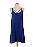 WAYF Solid Blue Casual Dress Size XS - photo 1