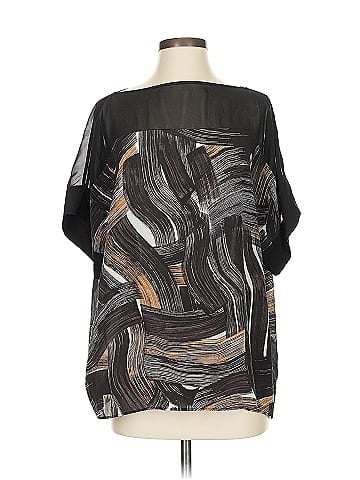 Lafayette 148 New York Short Sleeve Silk Top (view 1)