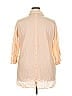 Assorted Brands 100% Cotton Color Block Tan 3/4 Sleeve Button-Down Shirt Size 2X - photo 2