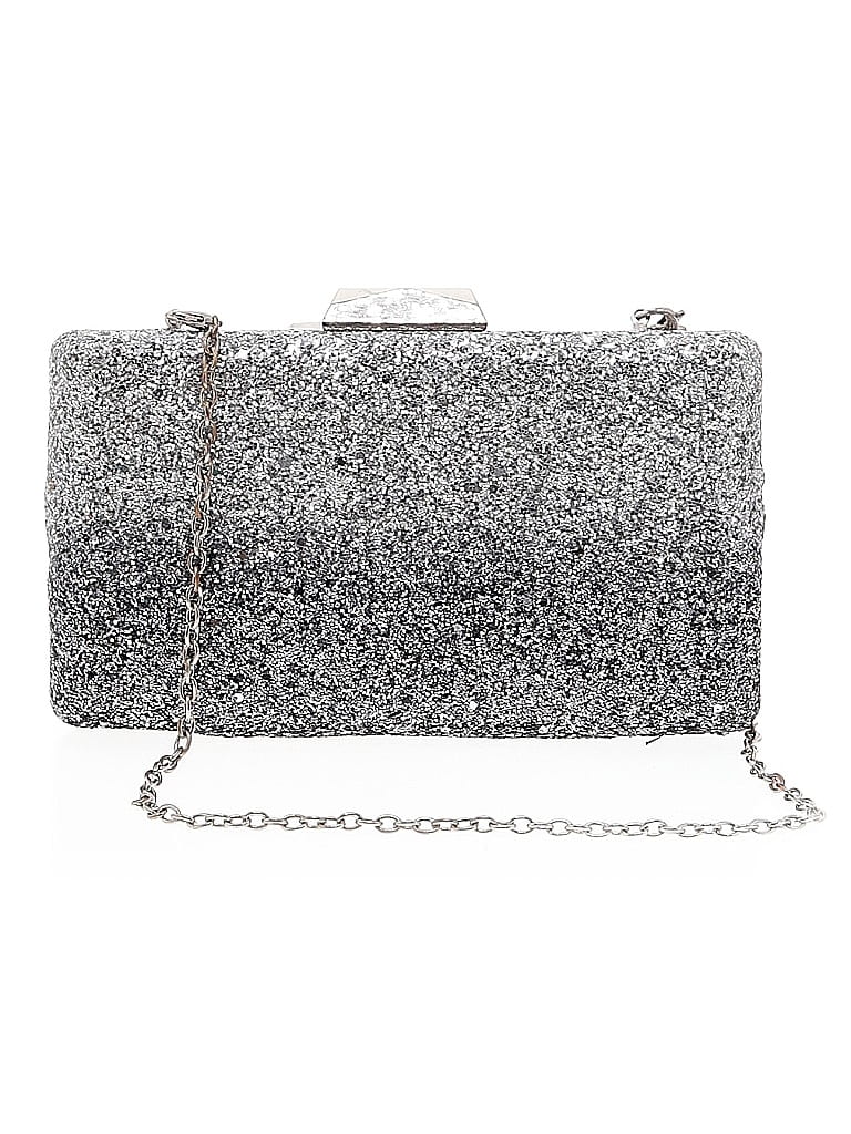 Unbranded Tweed Silver Clutch One size - photo 1