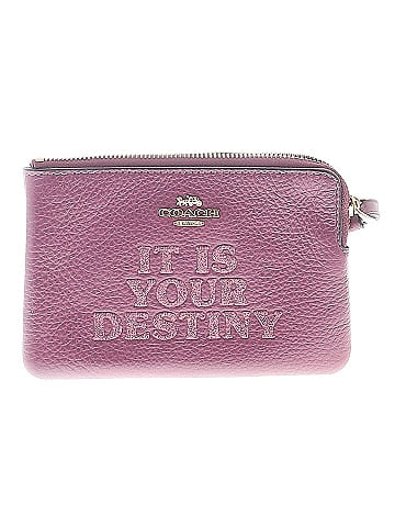 Coach Factory Leather Wristlet (view 1)