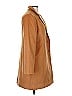 Boston Proper Tweed Solid Tan Coat Size M - photo 4