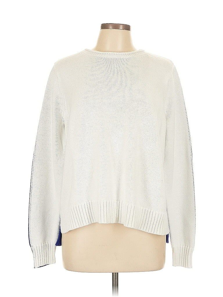 Worth New York 100% Cotton White Pullover Sweater Size L - photo 1